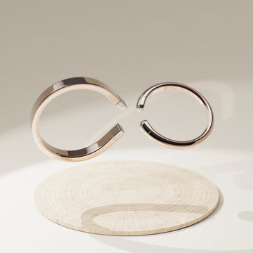 Alliances de mariage en or recyclé 18 carats — création ADELMIRE