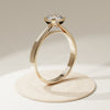 Bague Ainhoa Or Jaune — Solitaire Diamant 6mm 18K - ADELMIRE